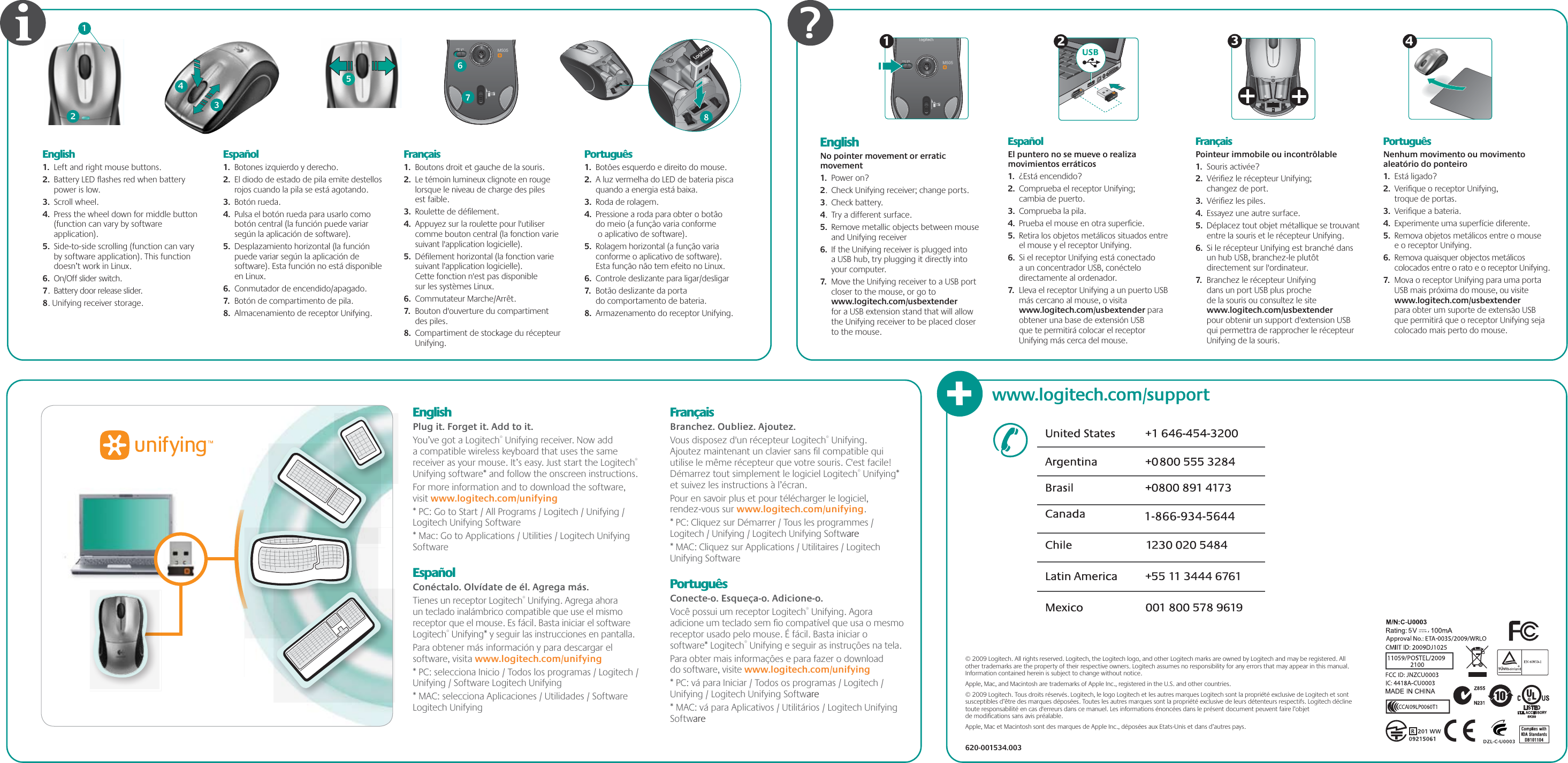 Page 2 of 2 - Logitech Logitech-M-Rby125-Quick-Start-Guide 620-001534 Ibiza DJ-AMR Front
