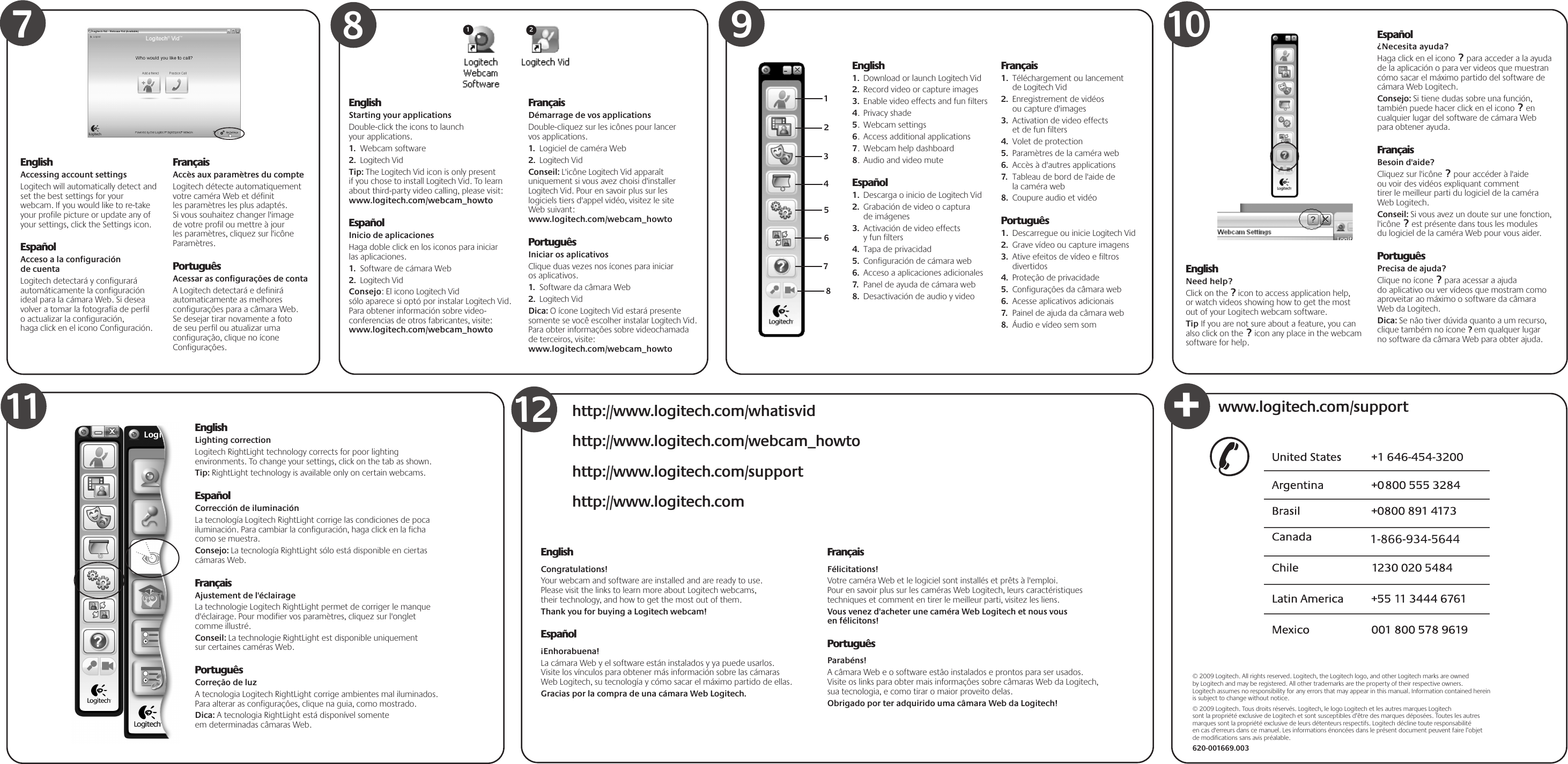 Page 2 of 2 - Logitech Logitech-Webcam-C250-Users-Manual- 620-001669 Tom-4 AMR Front  Logitech-webcam-c250-users-manual