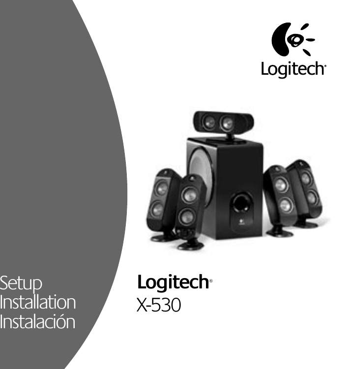 Page 1 of 10 - Logitech Logitech-X-530-Users-Manual- X530_Manual_AMR  Logitech-x-530-users-manual