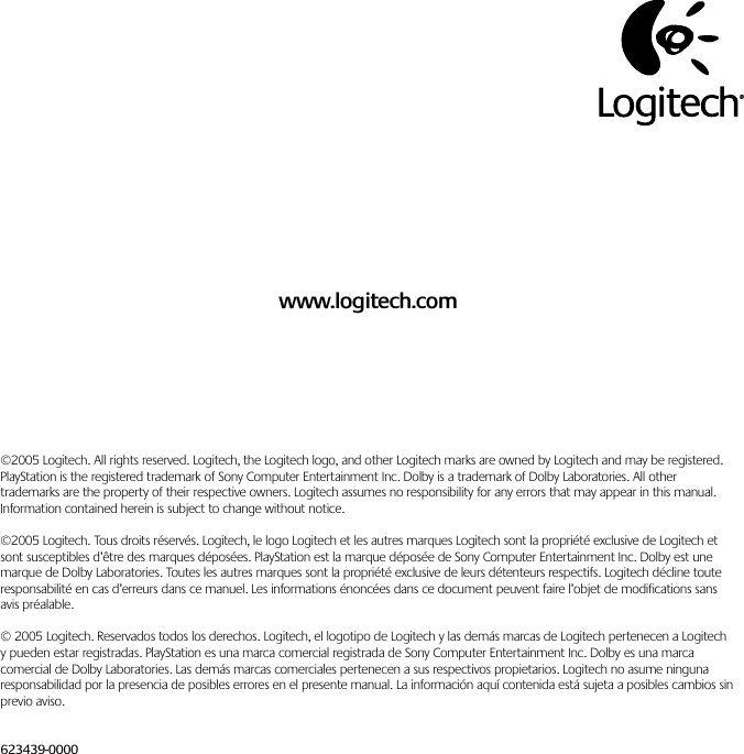 Page 10 of 10 - Logitech Logitech-X-530-Users-Manual- X530_Manual_AMR  Logitech-x-530-users-manual