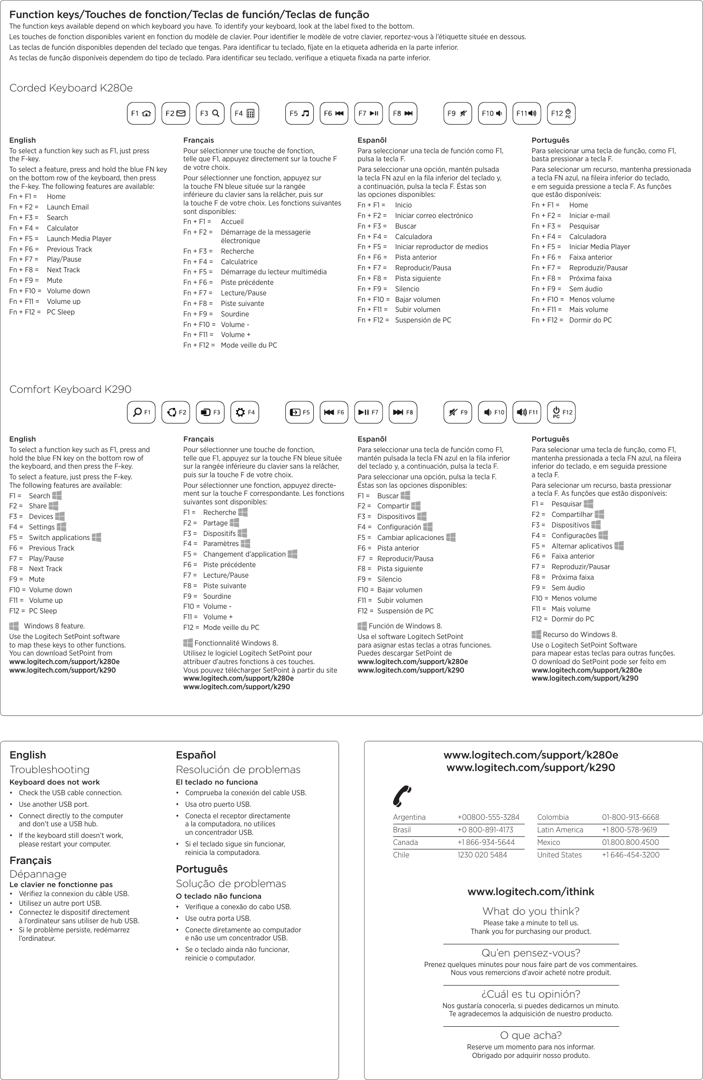 Page 2 of 2 - Logitech Logitech-Y-B0002-Quick-Start-Guide