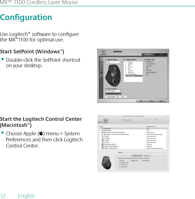 Logitech MRCR147 2.4GHz Cordless Mouse User Manual Manual