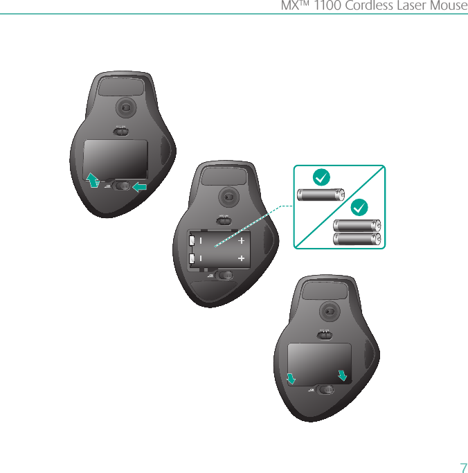 7MX™ 1100 Cordless Laser Mouse  7