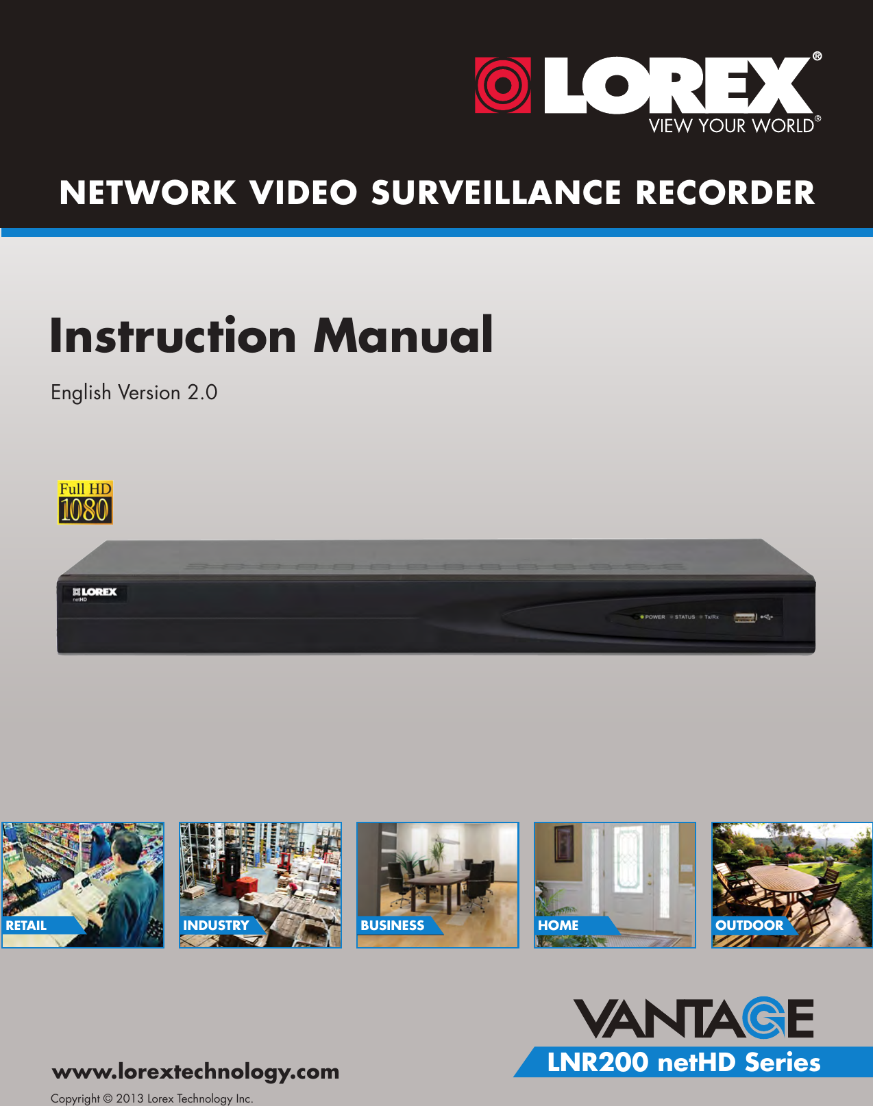 Lorex Ip Security Camera System With 1080p Cameras Owners Manual Lnr0 Nethd Series Network Video Surveillance Recorder