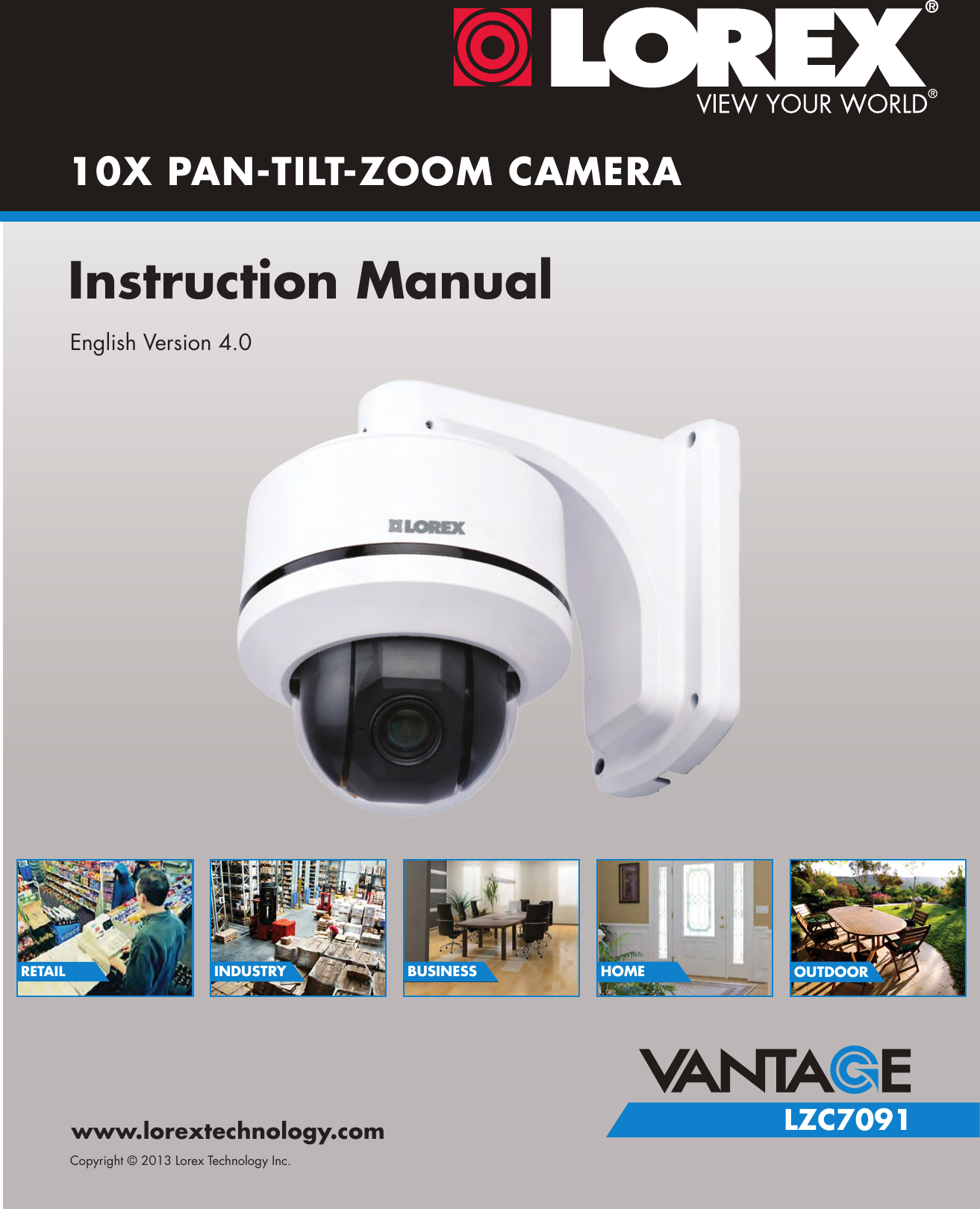 Lorex Pan Tilt Zoom Security Cameras With 10X 2 Pack Owners Manual