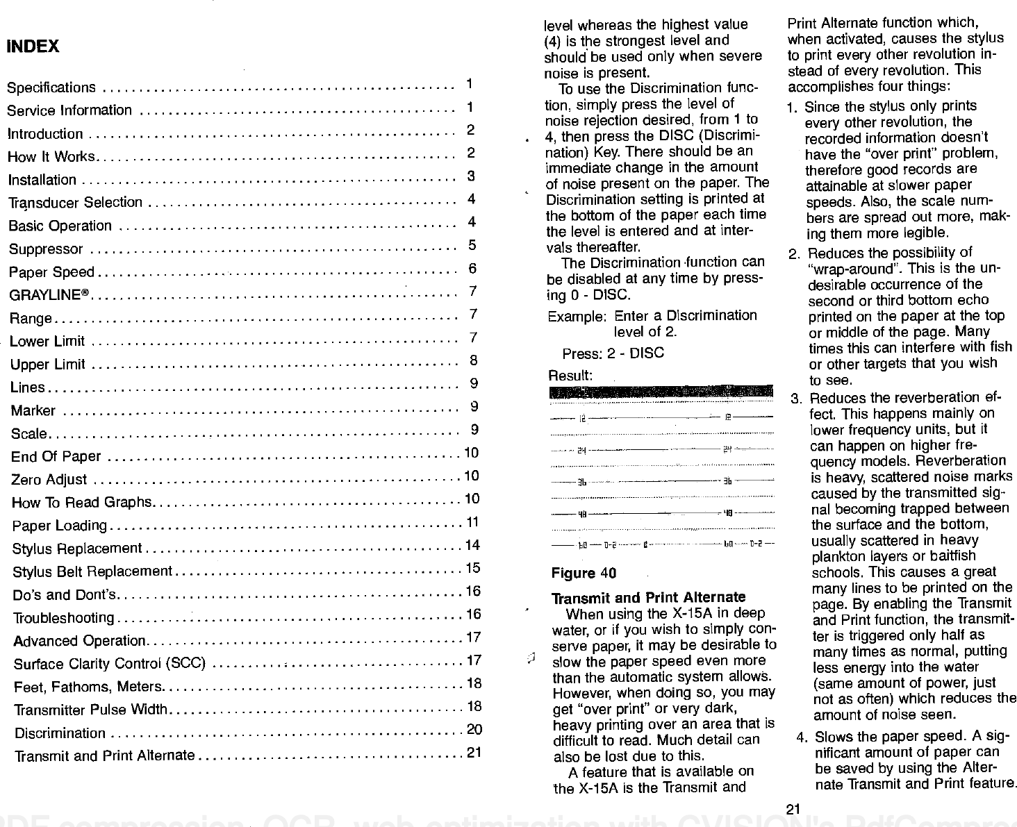 Page 2 of 12 - Lowrance-Electronic Lowrance-Electronic-X-15A-Users-Manual-  Lowrance-electronic-x-15a-users-manual