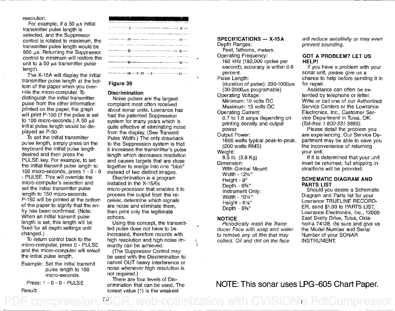 Page 3 of 12 - Lowrance-Electronic Lowrance-Electronic-X-15A-Users-Manual-  Lowrance-electronic-x-15a-users-manual