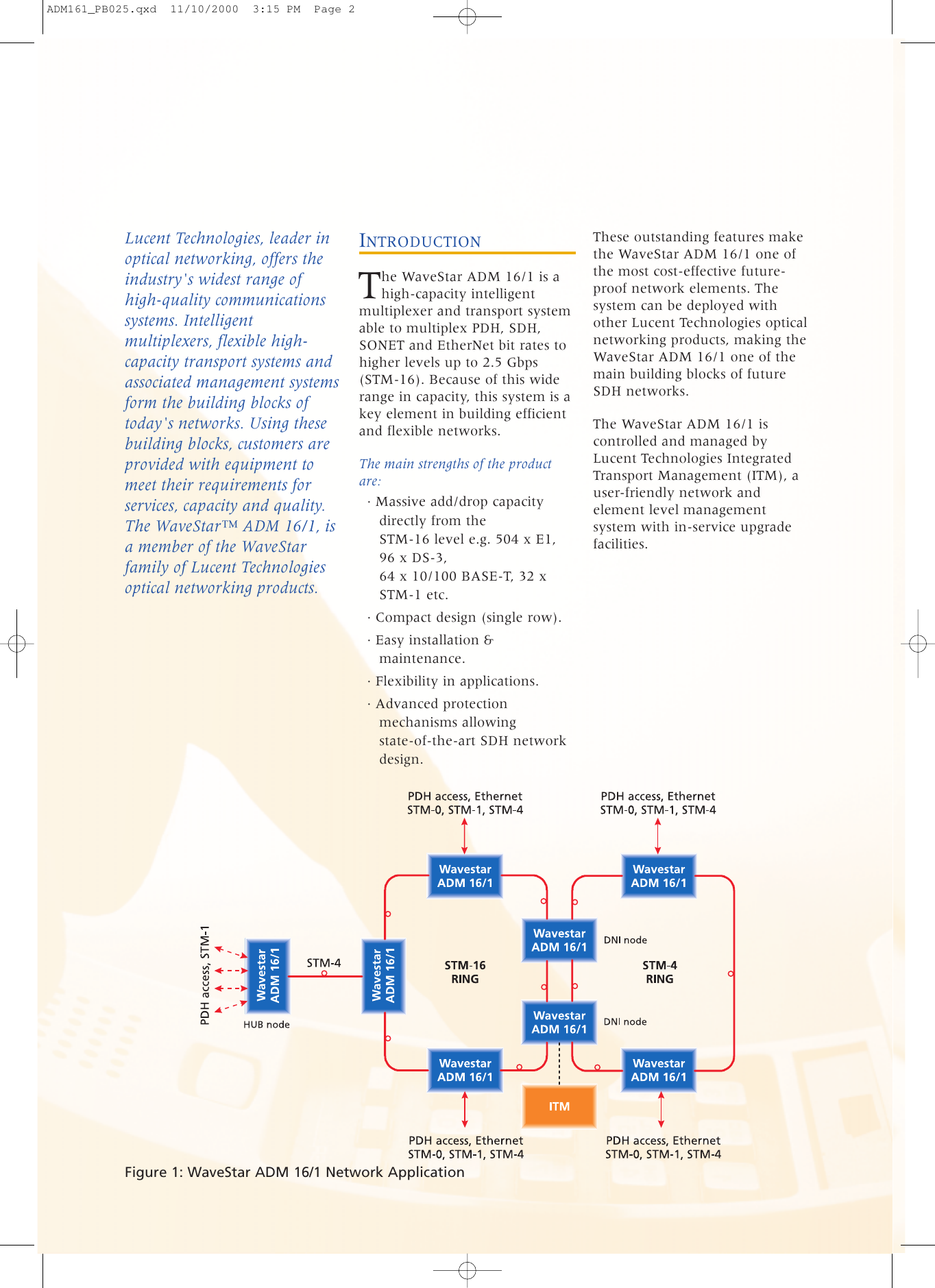Page 2 of 8 - Lucent-Technologies Lucent-Technologies-Multiplexer-And-Transport-System-Adm-16-1-Users-Manual-  Lucent-technologies-multiplexer-and-transport-system-adm-16-1-users-manual