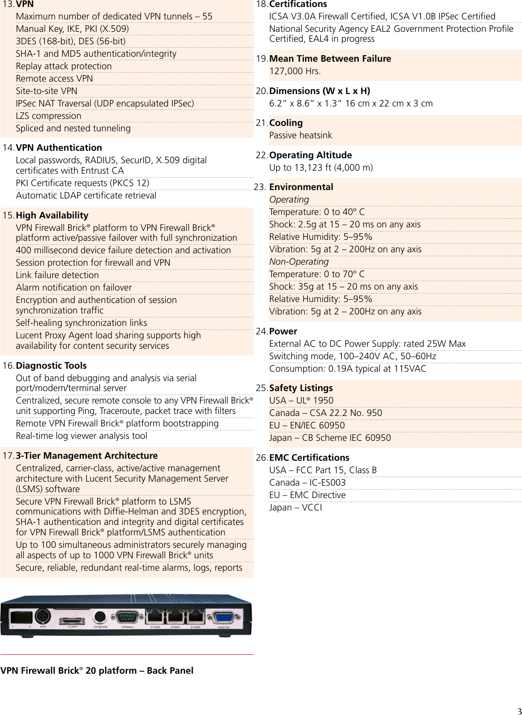 Page 3 of 4 - Lucent-Technologies Lucent-Technologies-Vpn-Firewall-Brick-20-Users-Manual- VPN Firewall Brick 20  Lucent-technologies-vpn-firewall-brick-20-users-manual