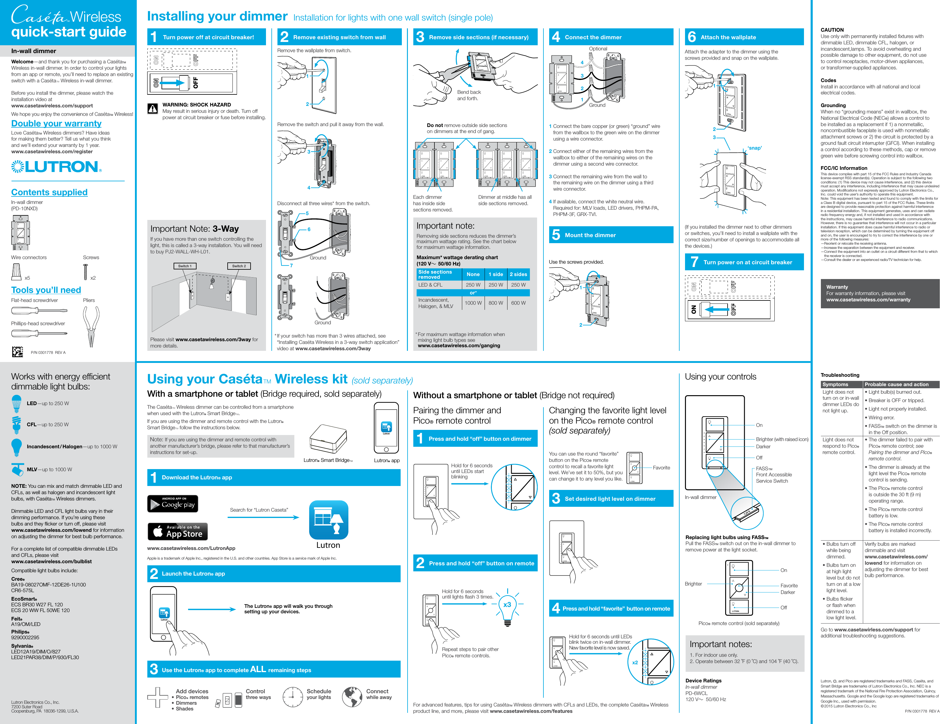 Caseta wireless 3 way switch installation