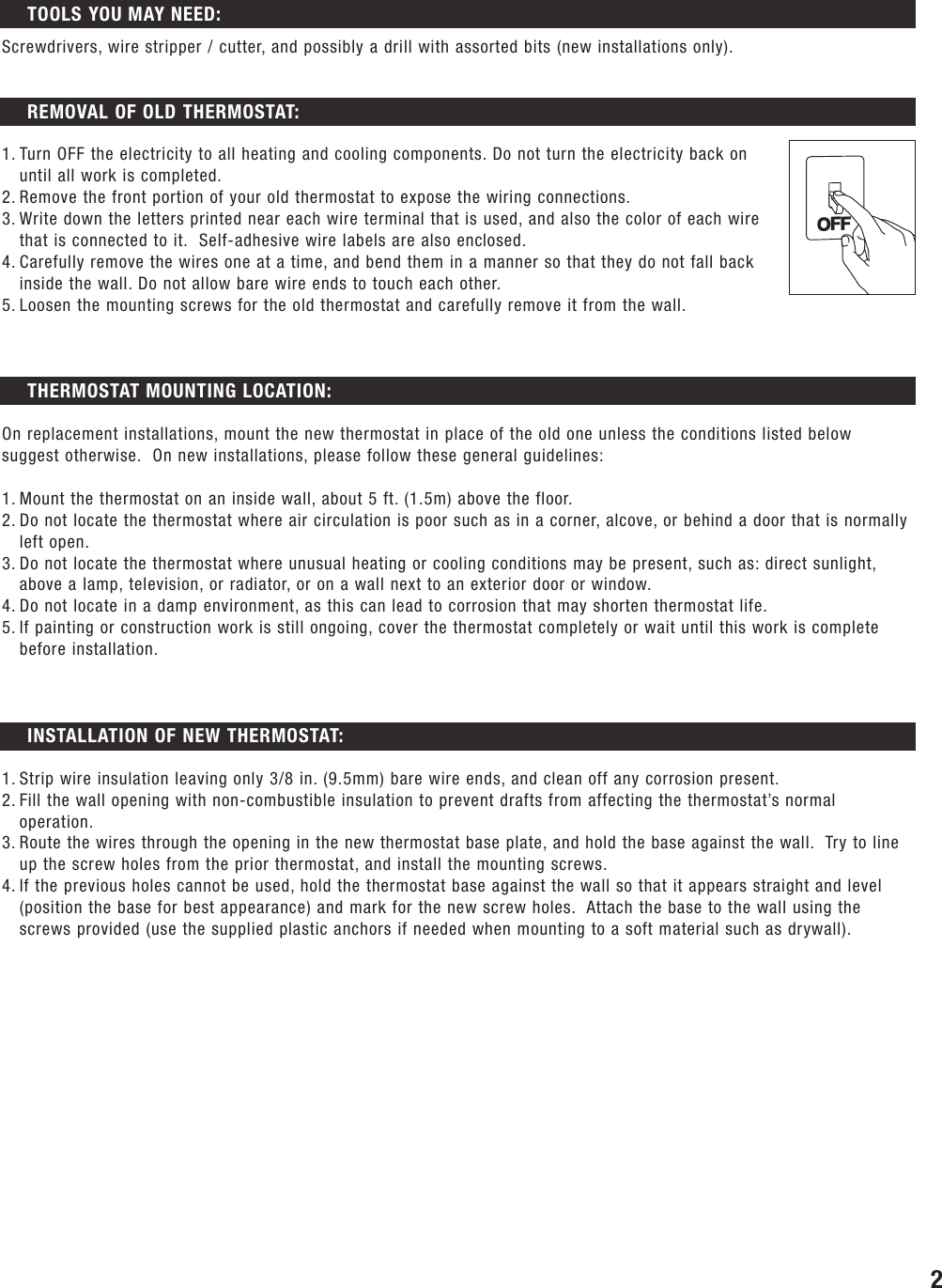 Lux Products Dmh110 Instruction Manual DMH110b_ENG_Manual