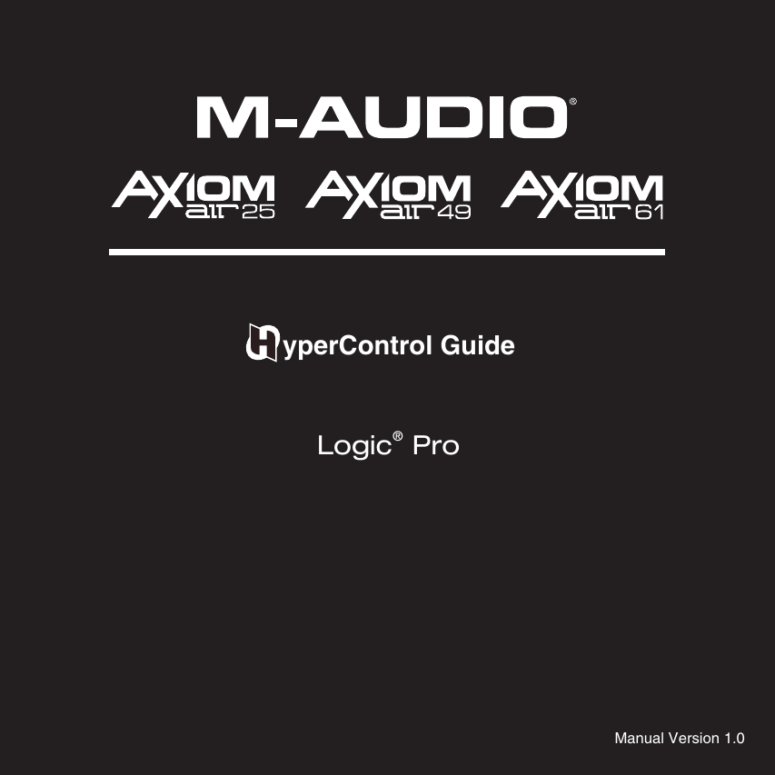 Page 1 of 12 - M-Audio M-Audio-Axiom-Air-25-Users-Manual- Axiom AIR HyperControl Guide  M-audio-axiom-air-25-users-manual