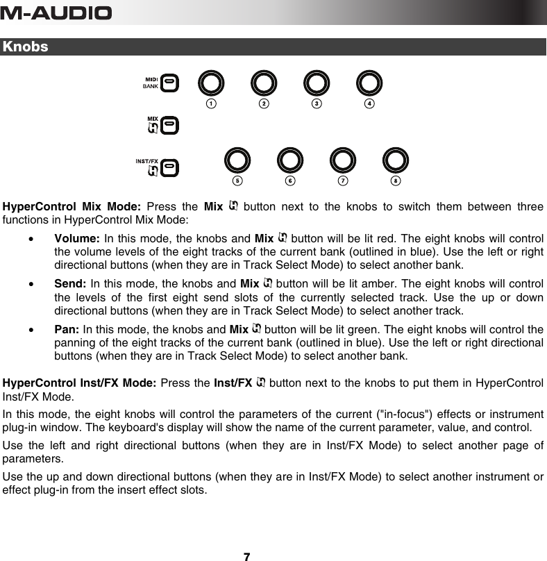 Page 7 of 12 - M-Audio M-Audio-Axiom-Air-25-Users-Manual- Axiom AIR HyperControl Guide  M-audio-axiom-air-25-users-manual