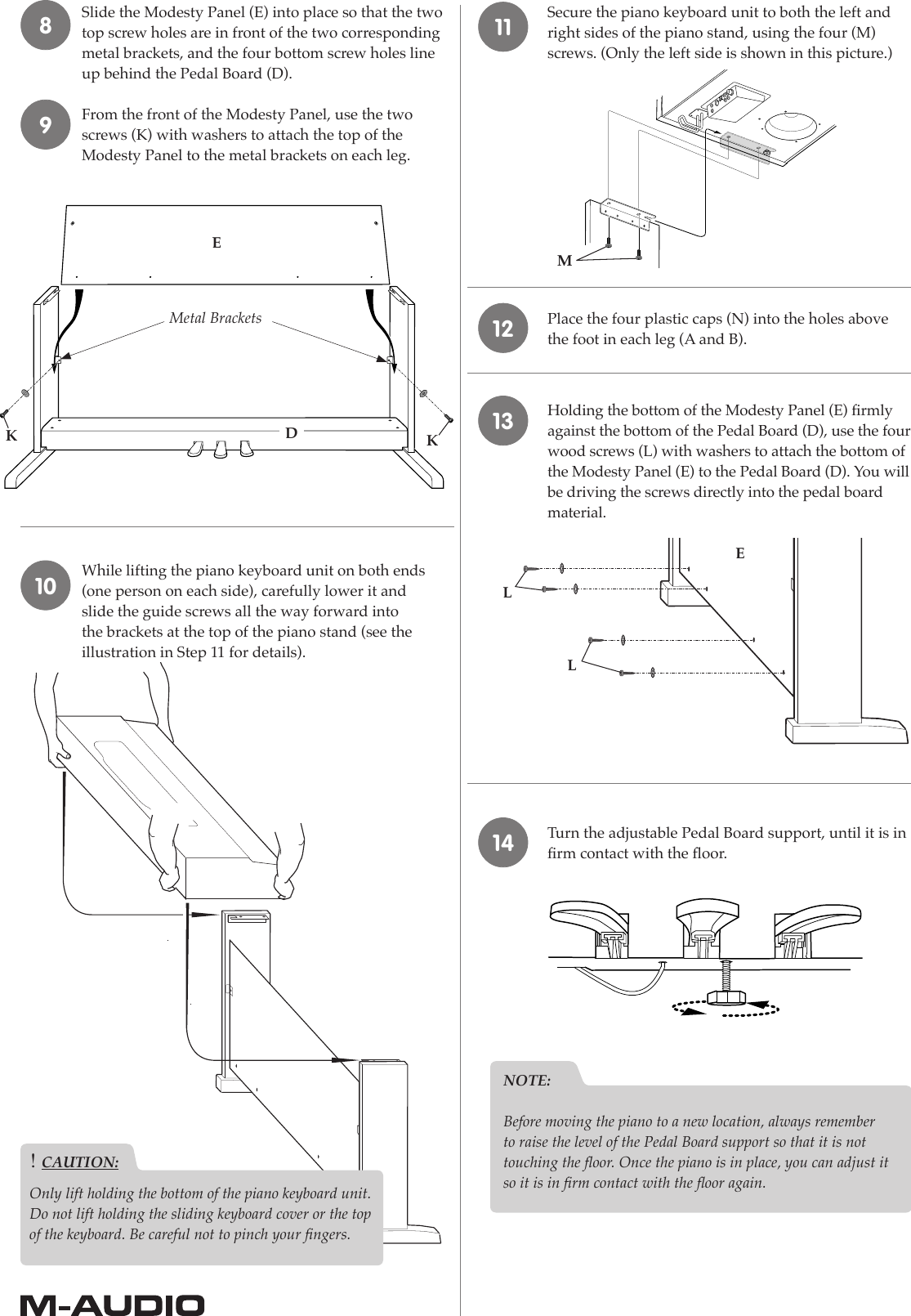 Page 2 of 2 - M-Audio M-Audio-Dcp200-Users-Manual- DCP-200 Assembly Instructions  M-audio-dcp200-users-manual