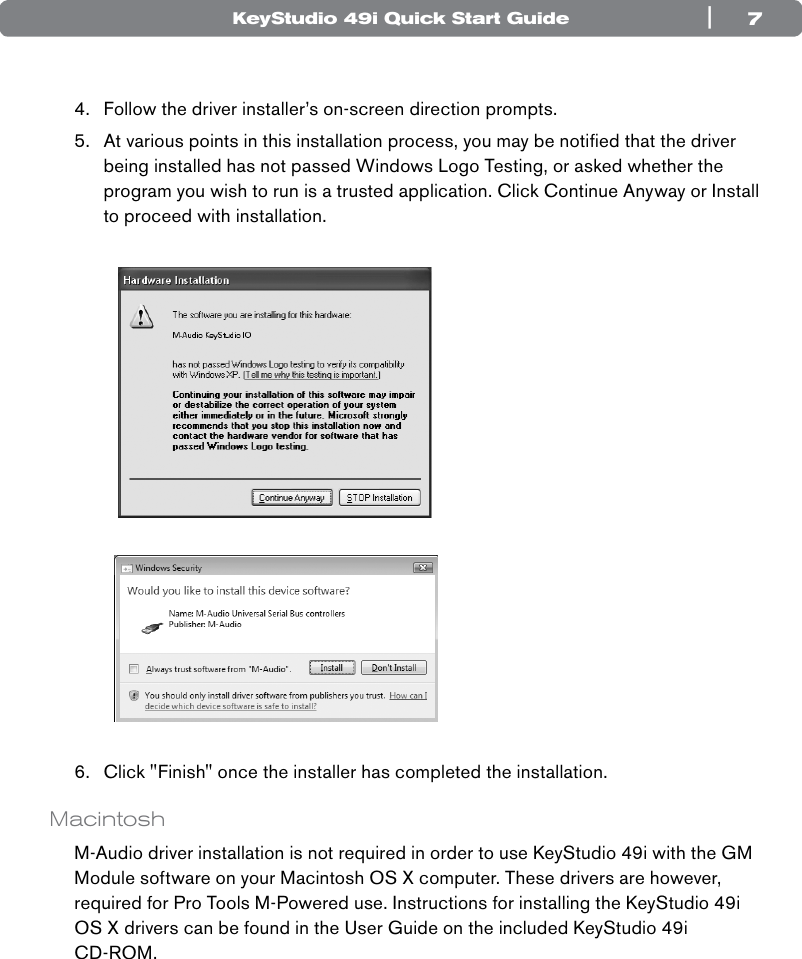 Page 7 of 12 - M-Audio M-Audio-Keystudio-49I-Users-Manual- KeyStudio 49i Quick Start Guide  M-audio-keystudio-49i-users-manual