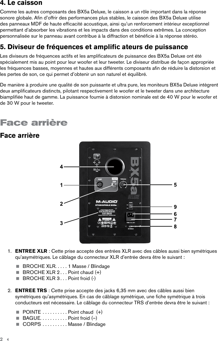 Page 3 of 8 - M-Audio M-Audio-Studiophile-Bx5A-Deluxe-Users-Manual- Studiophile BX5a Deluxe | Guide D’Utilisation  M-audio-studiophile-bx5a-deluxe-users-manual