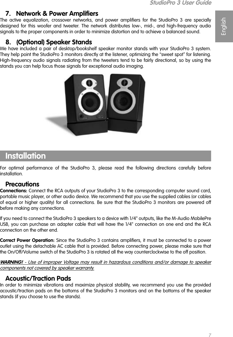 Page 6 of 11 - M-Audio M-Audio-Studiopro-3-Users-Manual- StudioPro 3 User's Guide M-audio-studiopro-3-users-manual