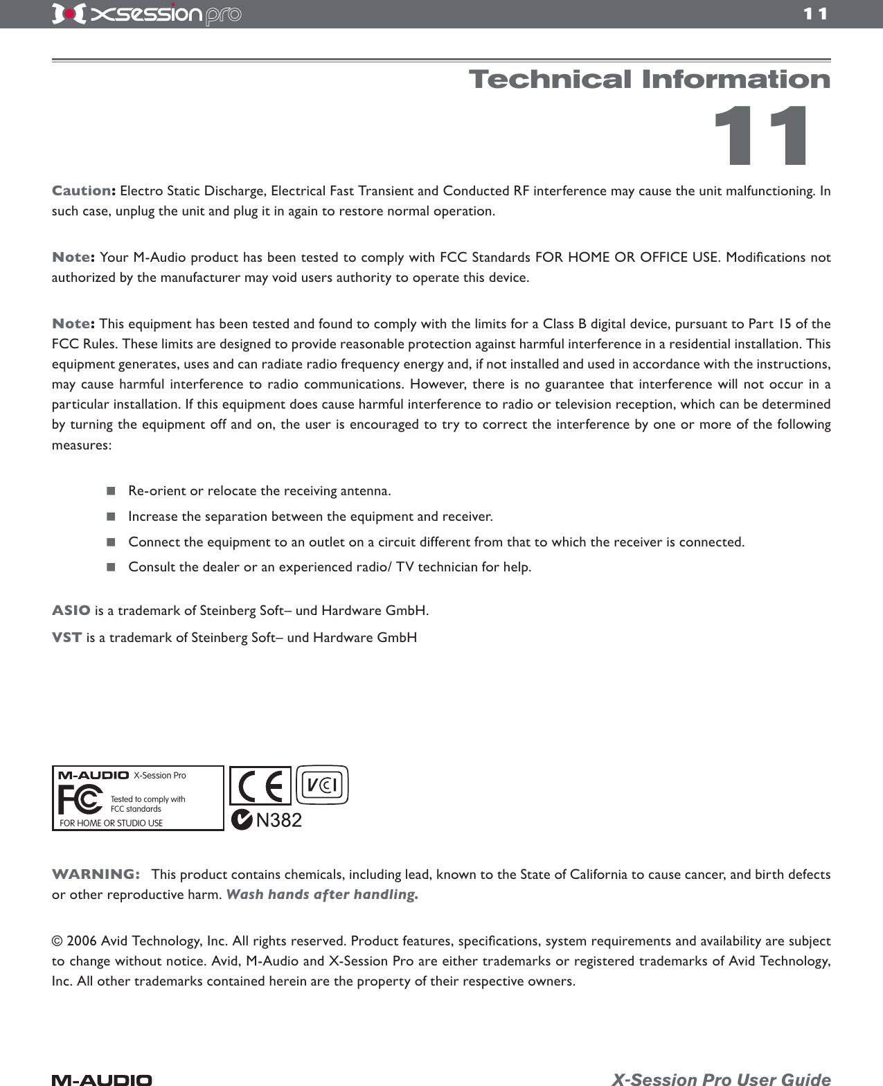 Page 11 of 12 - M-Audio M-Audio-Xsession-Pro-Users-Manual- X-Session Pro User Guide  M-audio-xsession-pro-users-manual