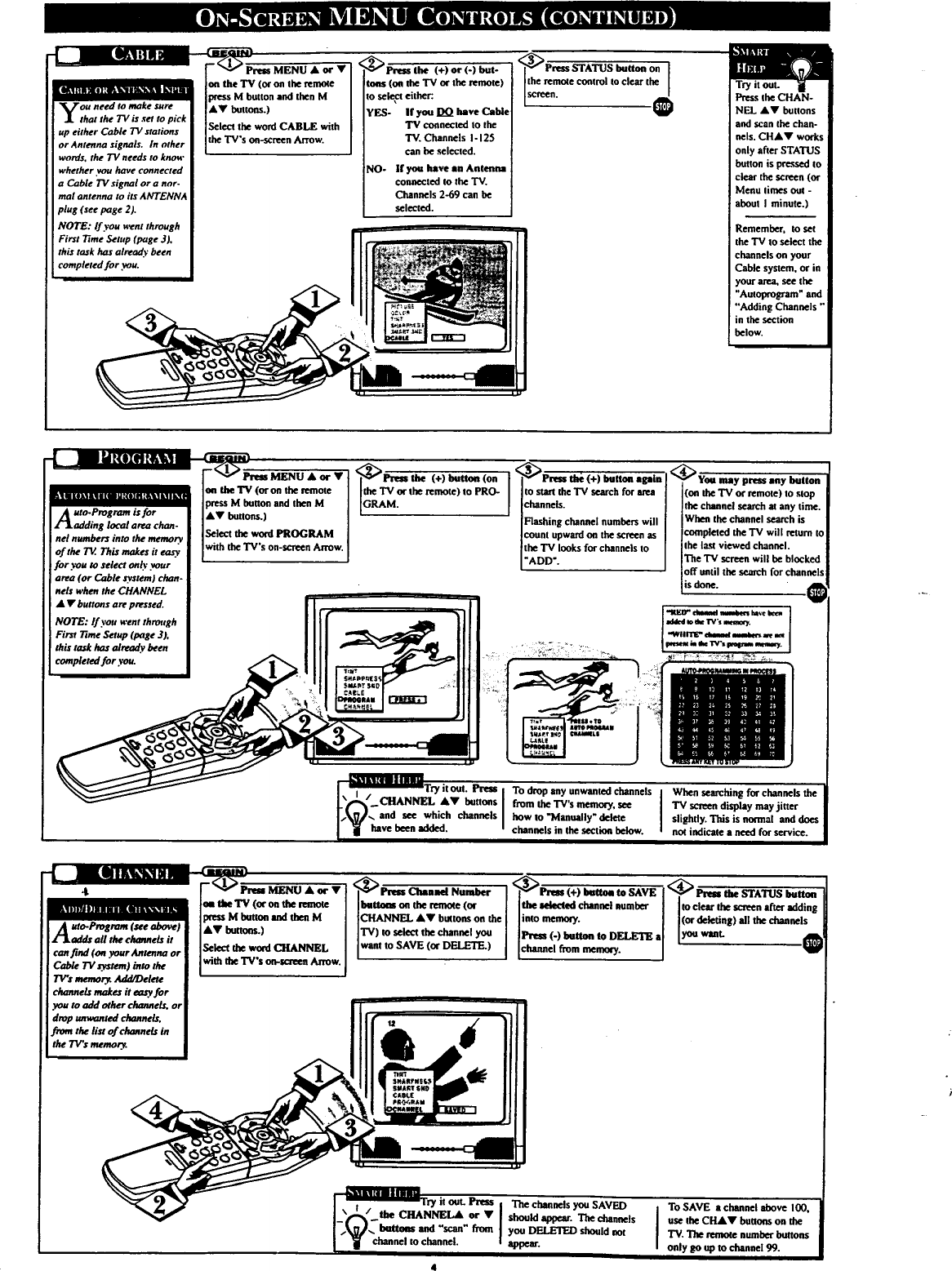 Page 4 of 8 - MAGNAVOX  Direct View Digital 27 To 40 TV Manual 97100177