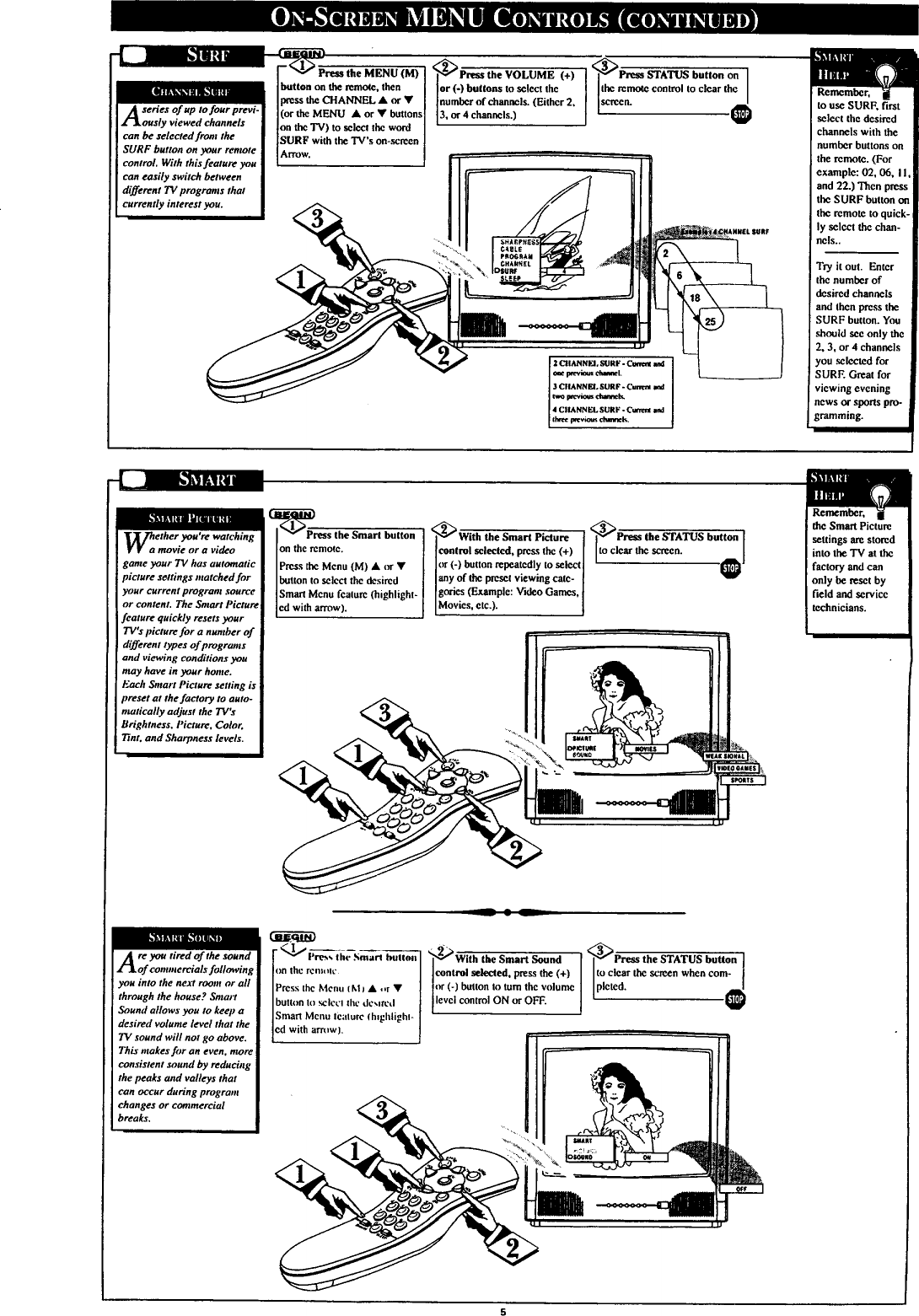 Page 5 of 8 - MAGNAVOX  Direct View Digital 27 To 40 TV Manual 97100190