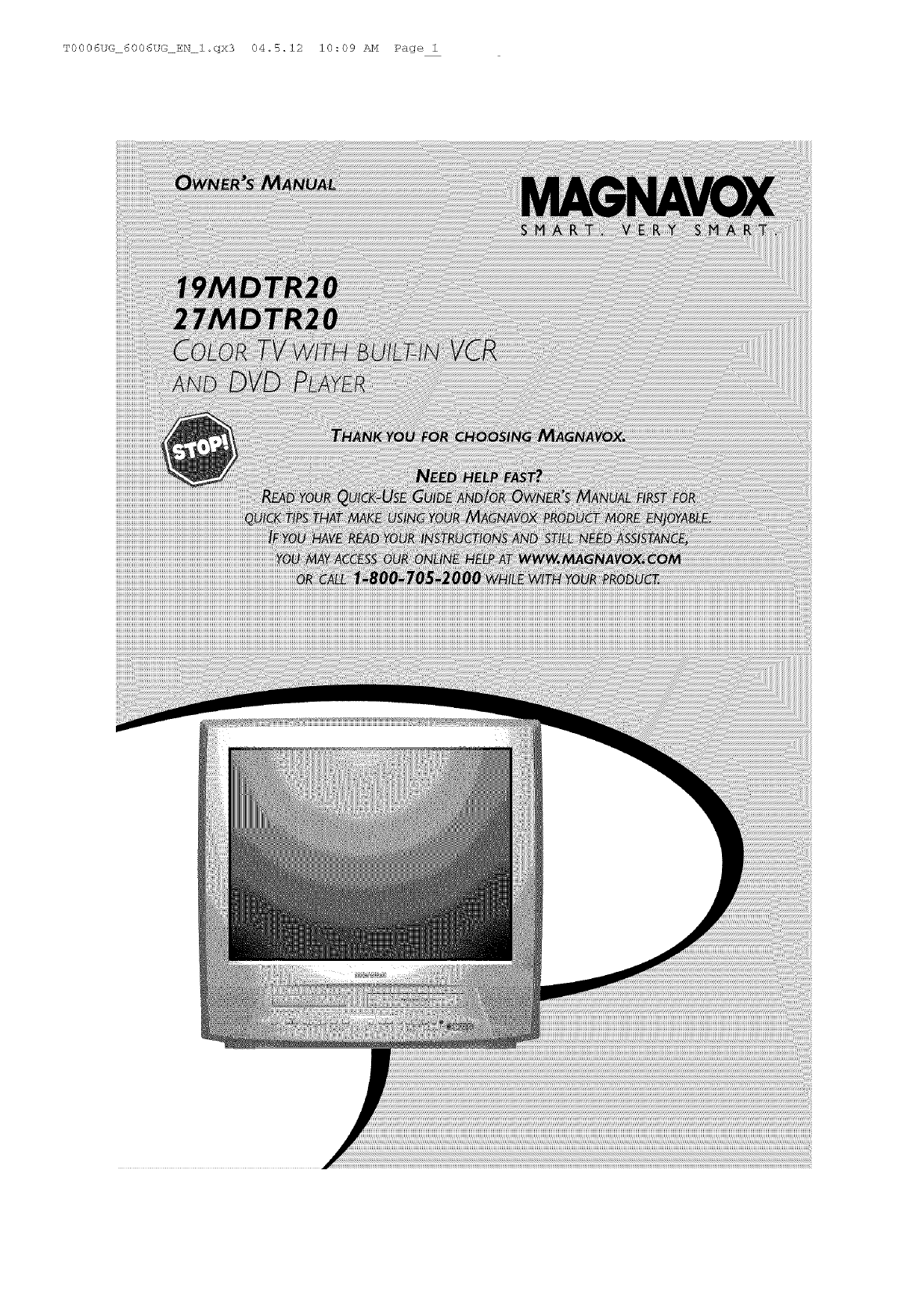 Magnavox Tv Vcr Or Dvd Combo Manual L