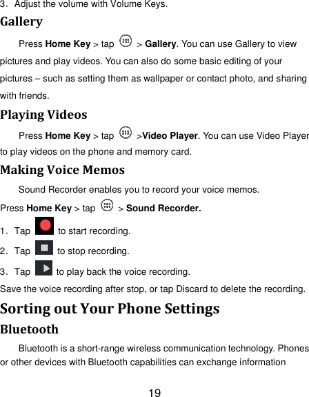 Page 19 of MAXWEST TELECOM ASTRO4 Mobile Phone User Manual Part 1