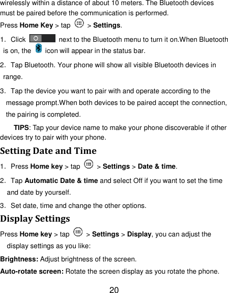 Page 20 of MAXWEST TELECOM ASTRO4 Mobile Phone User Manual Part 1