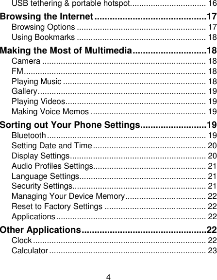 Page 4 of MAXWEST TELECOM ASTRO4 Mobile Phone User Manual Part 1