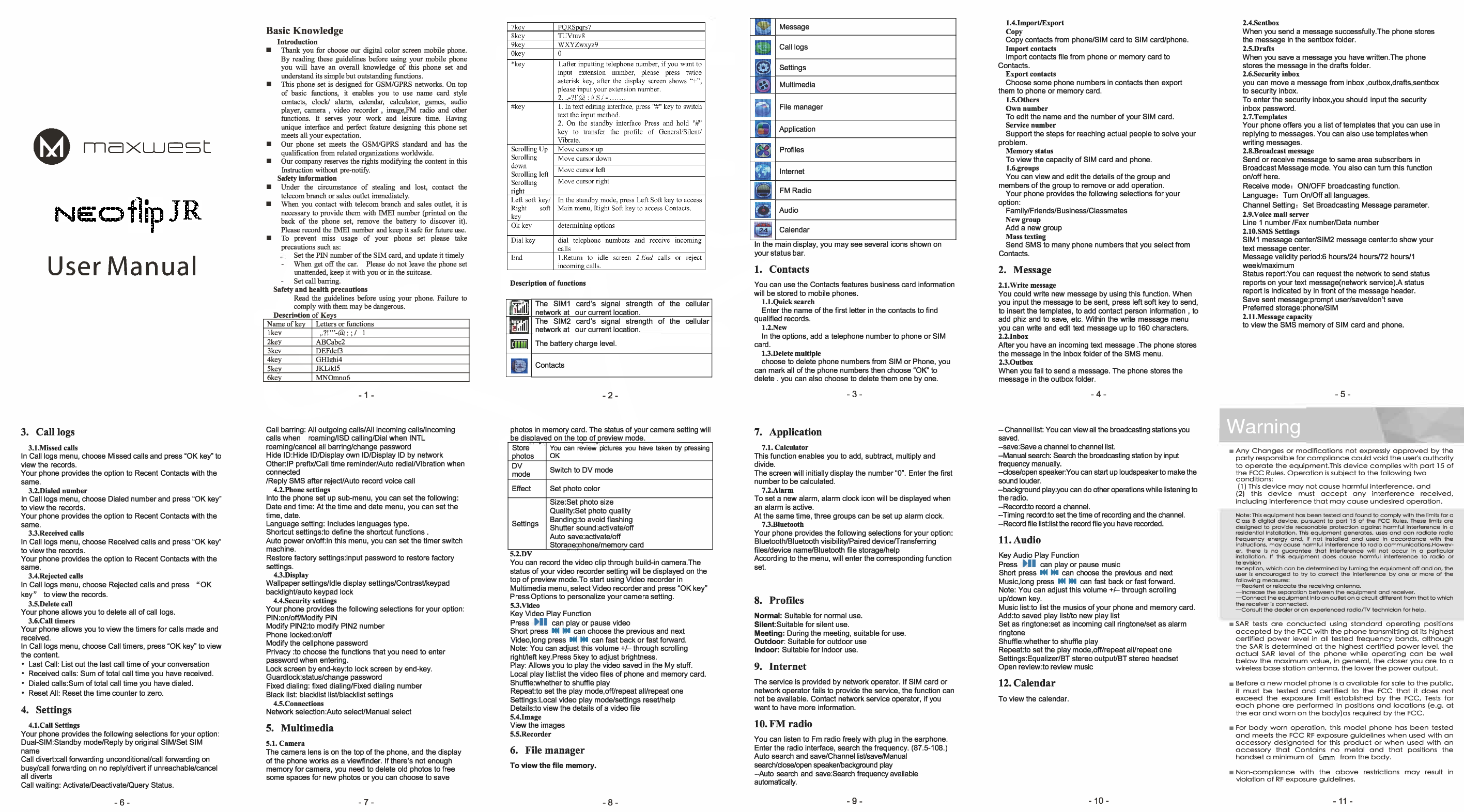 MAXWEST NEOFLIPJR Mobile Phone User Manual 2