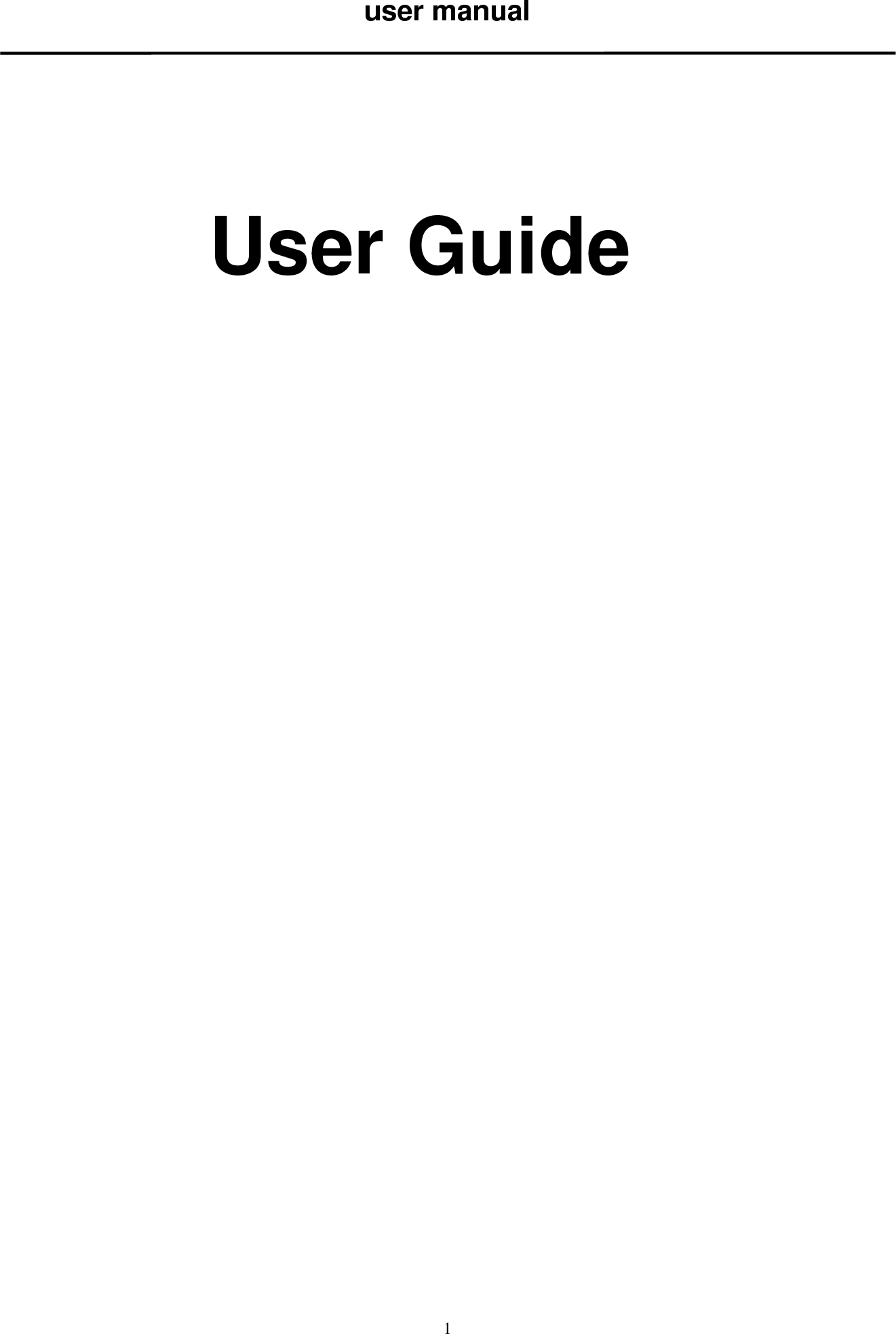  1user manual      User Guide                        