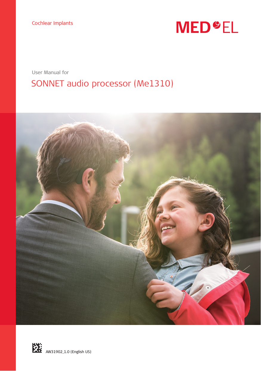 User Manual for SONNET audio processor (Me)   AW_. (English US)Cochlear Implants