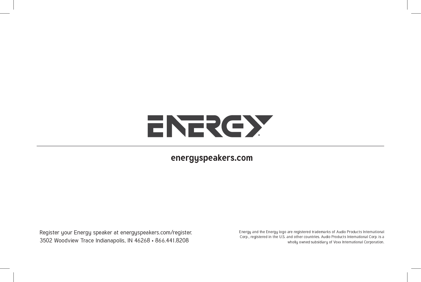 EnErgy BTS 2.1Important Safety InStructIonS