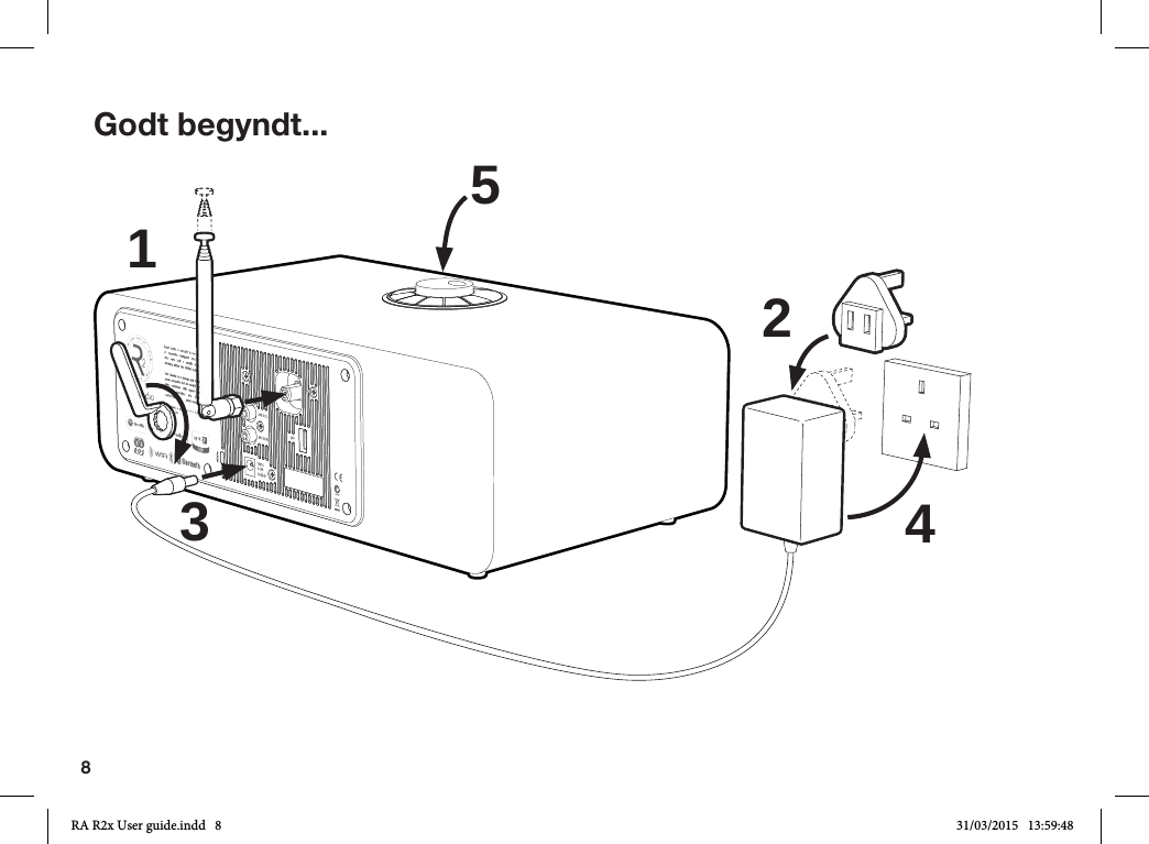 8Godt begyndt...15324RA R2x User guide.indd   8 31/03/2015   13:59:48