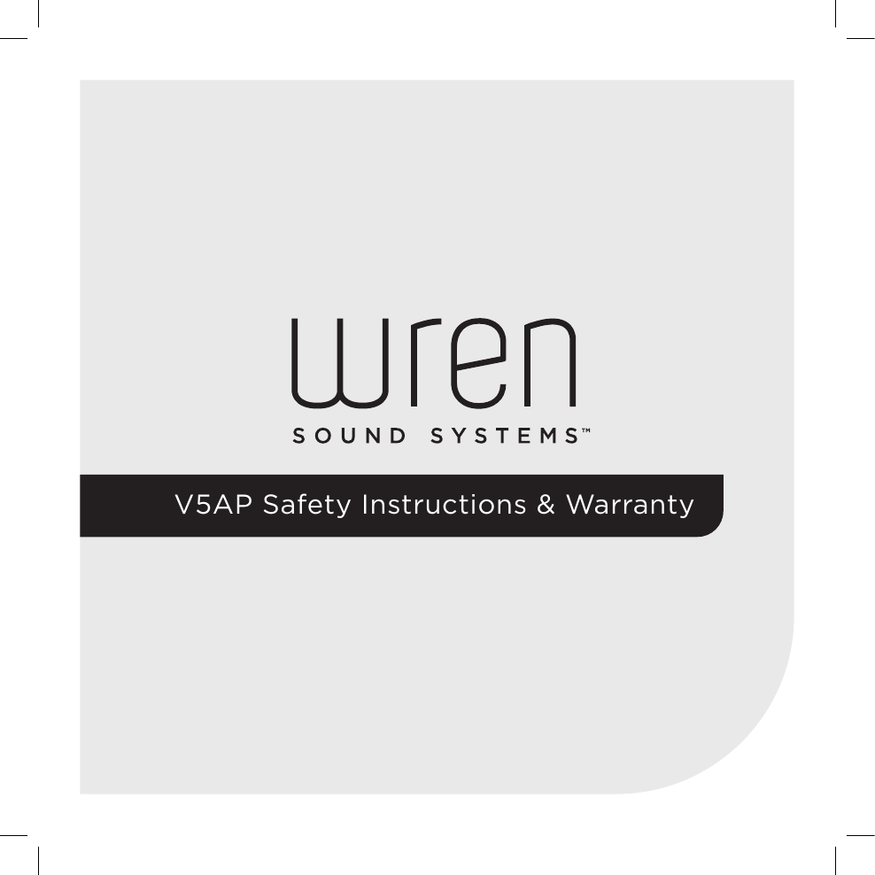 V5AP Safety Instructions &amp; Warranty