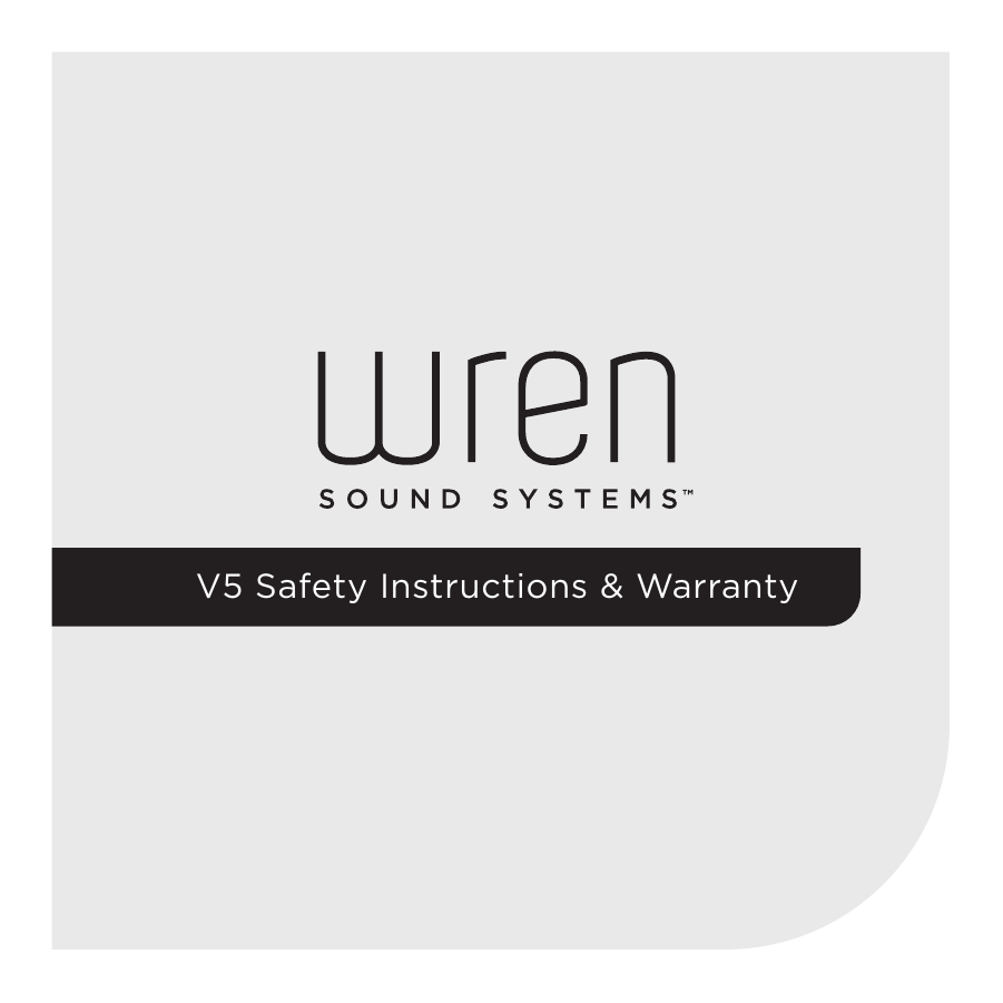 V5 Safety Instructions &amp; Warranty
