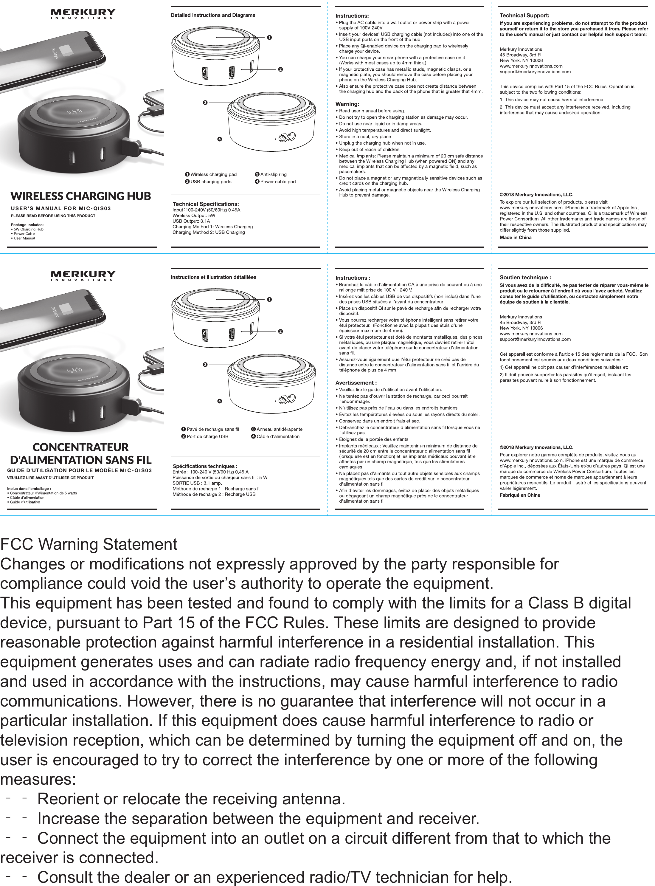 FCC Warning StatementChanges or modifications not expressly approved by the party responsible forcompliance could void the user’s authority to operate the equipment.This equipment has been tested and found to comply with the limits for a Class B digitaldevice, pursuant to Part 15 of the FCC Rules. These limits are designed to providereasonable protection against harmful interference in a residential installation. Thisequipment generates uses and can radiate radio frequency energy and, if not installedand used in accordance with the instructions, may cause harmful interference to radiocommunications. However, there is no guarantee that interference will not occur in aparticular installation. If this equipment does cause harmful interference to radio ortelevision reception, which can be determined by turning the equipment off and on, theuser is encouraged to try to correct the interference by one or more of the followingmeasures:‐‐ Reorient or relocate the receiving antenna.‐‐ Increase the separation between the equipment and receiver.‐‐ Connect the equipment into an outlet on a circuit different from that to which thereceiver is connected.‐‐ Consult the dealer or an experienced radio/TV technician for help.