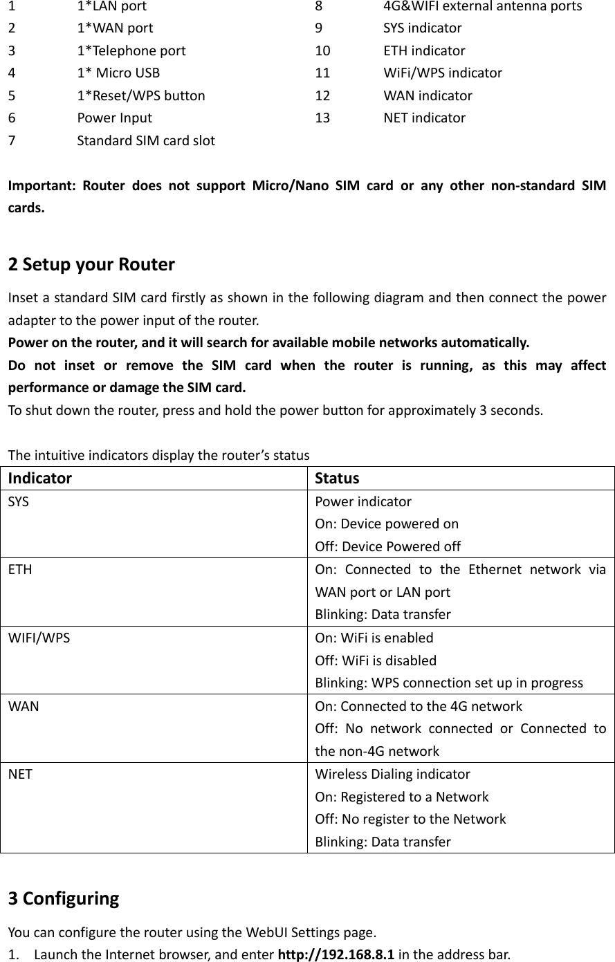 Page 6 of MFOURTEL MEXICO DE C V M4WILINK3 Router User Manual 