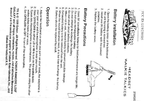 Walkie Talkie User Manual