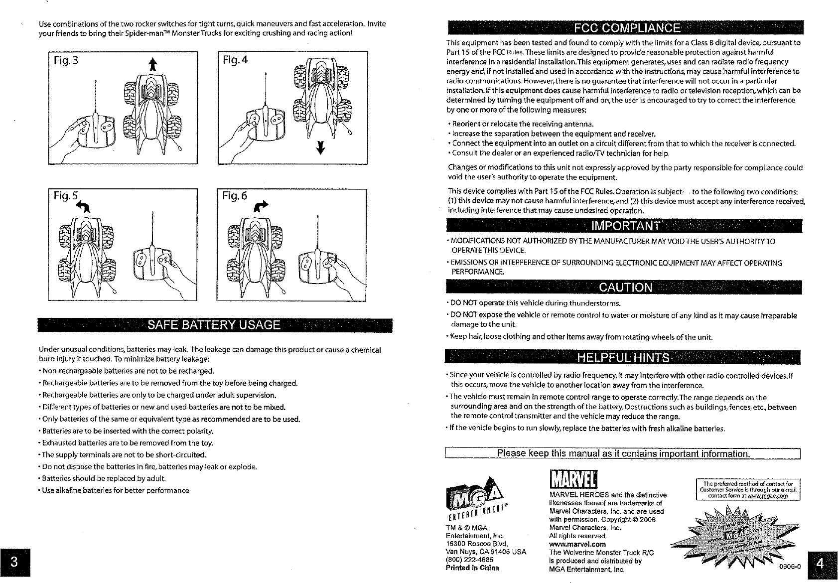 MGA Entertainment 335719 RC Car User Manual
