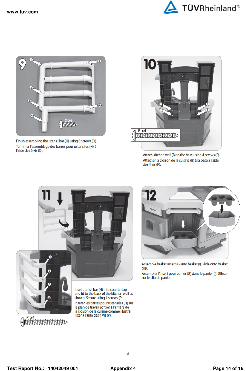 www.tuv.com    Test Report No.:  14042049 001  Appendix 4  Page 14 of 16  