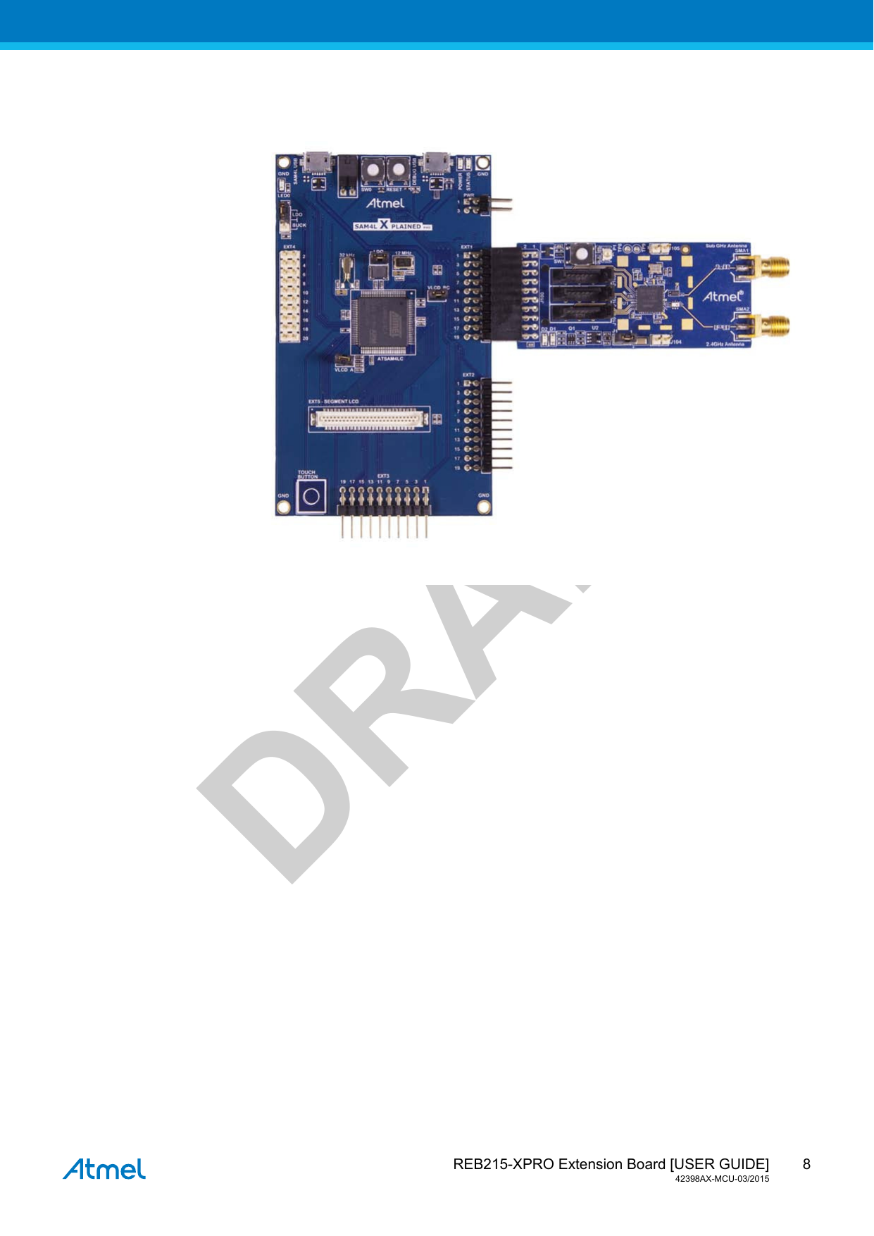  REB215-XPRO Extension Board [USER GUIDE]42398AX-MCU-03/20158DRAFT
