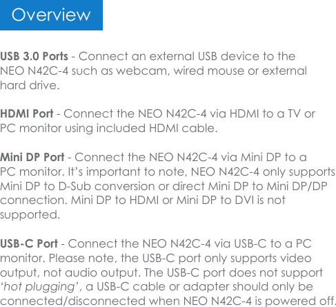 Page 6 of MINIX TECHNOLOGY NEON42C-4 Intel mini PC User Manual MINIX NEO N42C 4   User Guide