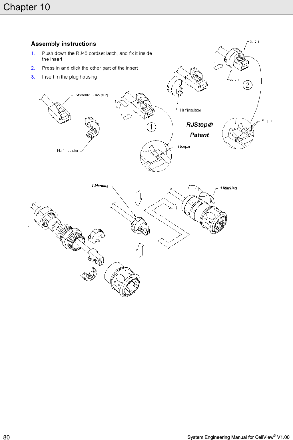 Chapter 10  80  System Engineering Manual for CellView© V1.00   