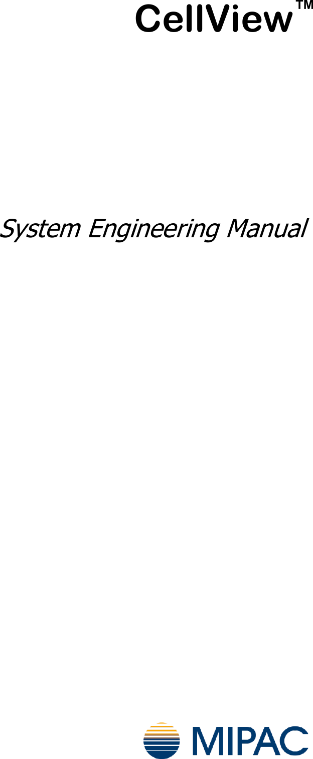 CellView™ System Engineering Manual 