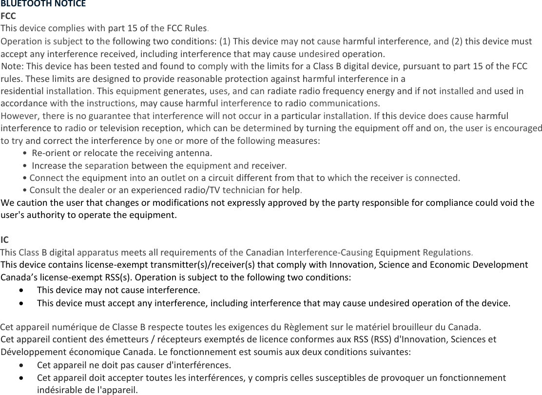 Page 1 of MIRION Technologies ID2 Dosimeter with BLE Transmitter User Manual 15  BLUETOOTH NOTICE ID2 v1 2