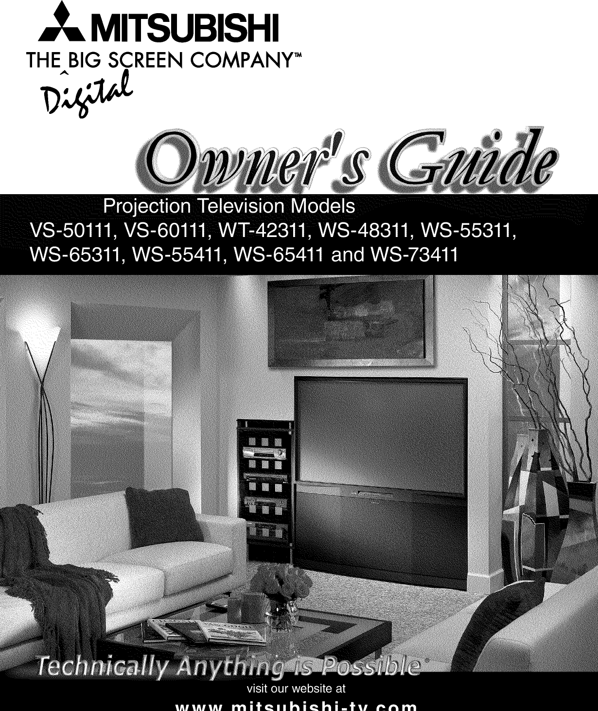 MITSUBISHI Projection/Digital 42 And Above TV Manual L0208263