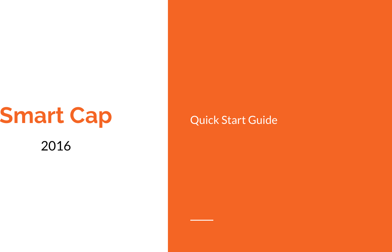 Smart Cap2016Quick Start Guide