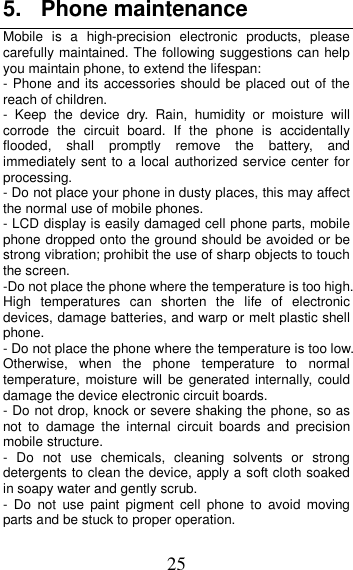 Page 25 of MOBIWIRE MOBILES HW3020 3G feature phone User Manual U M