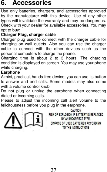 Page 27 of MOBIWIRE MOBILES HW3020 3G feature phone User Manual U M