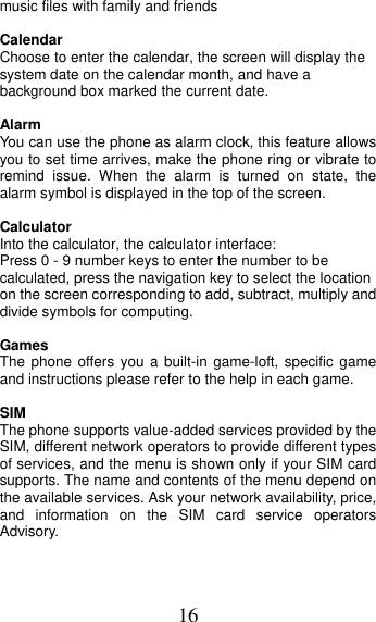 Page 16 of MOBIWIRE MOBILES OWNF1313 3G Smart Feature Phone User Manual